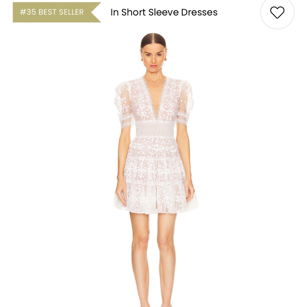Megan Mini Dress in White